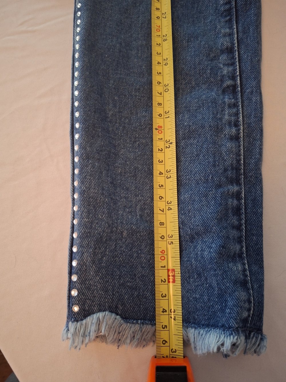 Dolls Kill/ Bratz Straight-Leg Jeans with Stud Trim On Pockets And Sides. Lady S - Picture 10 of 12